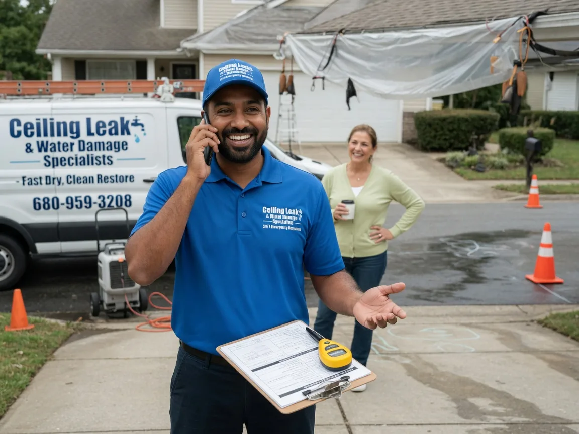 Ceiling Leak Cleanup Collyer, KS FAQs